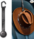 Bofiyma 2 Pack Cowboy Hat Hanger for Car, Magnetic Hat Holder for Truck, Jeep, SUV, Headrest Hook Organizer for Caps, Keys, Sunglasses, Bags (Black) (2)