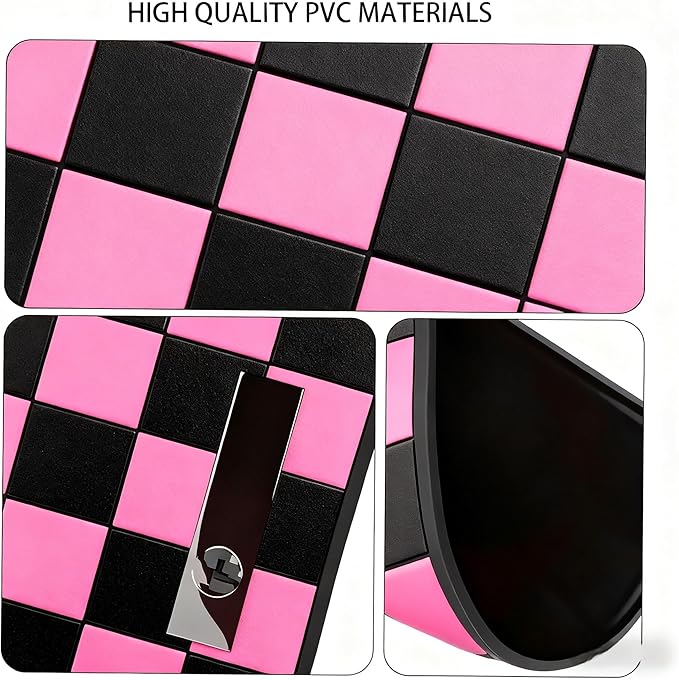Car Interior Accessories Set – 2PCS Silicone Cup Holder Coasters & 1PCS Anti-Slip Dashboard Pad, Universal Non-Slip Rubber Mat for Phone Keys Sunglasses, Fit for Car SUV Truck