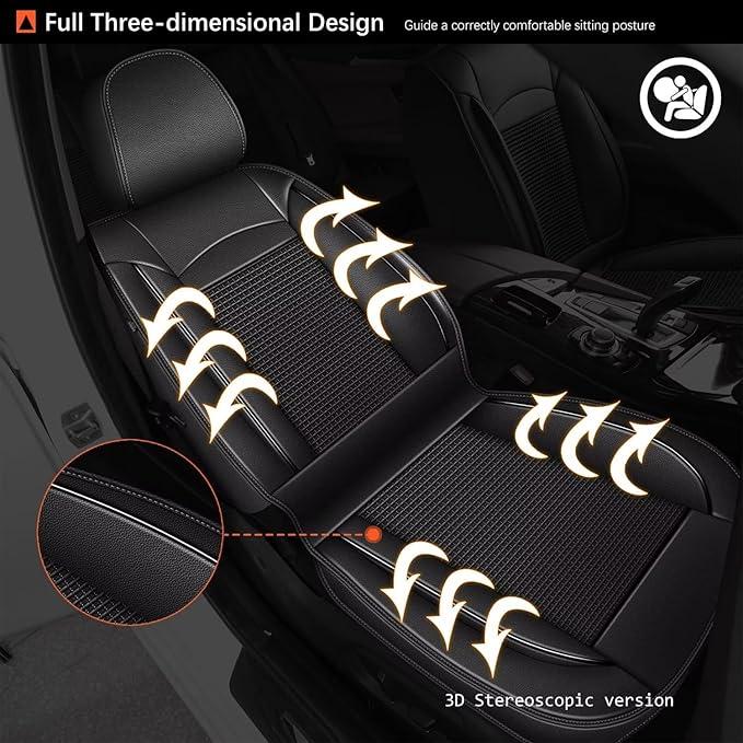 DISUTOGO Front Seat Covers Fit for Nissan Versa 2018-2025 Waterproof Faux Leather Automotive Cushion Protector Car seat Covers Compatible Airbag(2 Seats, Black)