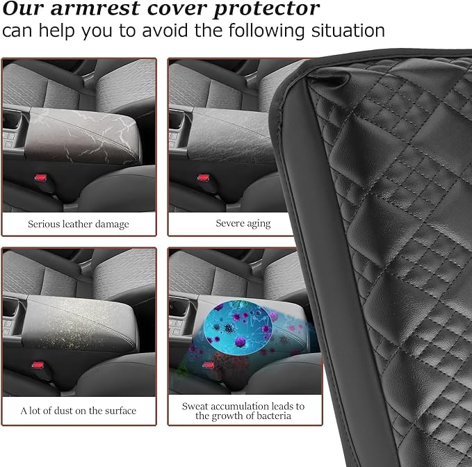 SKTU for 2026 Nissan Sentra Armrest Cover for 2026+ Nissan Sentra (S/SV/SR/SL) Center Console Cover Nissan Sentra 2026 Accessories Center Console Cushion Pad 2026 Sentra Soft Seat Box Pad-Thickened