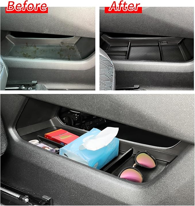 SMABEE Lower Center Console Organizer Tray for Chevrolet Chevy Equinox 2025 2026 Accessories Under Center Console Organizer Insert TPE Interior Black (Not Fit Equinox EV)