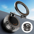 2026 Upgraded Metal Base Vacuum Magnetic Car Phone Holder, 360° Rotatable & Ultra Secure, Super Strong Suction for MagSafe iPhone Android Phone Mount for Car Gym Mirror
