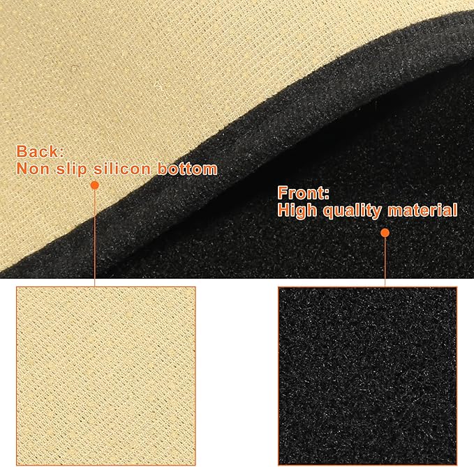 X AUTOHAUX Car Dashboard Cover Non-Slip Mat Carpet Replacement Polyester for Nissan Altima 2013-2018