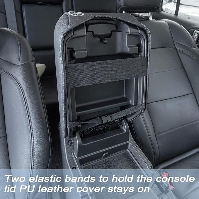 Center Console Armrest Cover Compatible with Jeep Wrangler JL/JLU 2018-2024 2025 and Jeep Gladiator JT Truck 2020 2021 2022 2023 2024 2025, Accessories PU Leather Cushion Protector Pad(Not for JK/JKU)