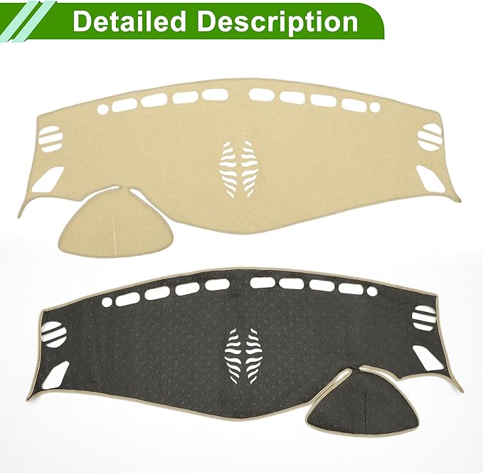 Dashboard Cover for Nissan Murano 2015-2019 Non-Slip Interior Dash Cover Mat Polyester Silicone
