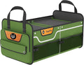 SugarFox Car Trunk Organizer for SUV, 70L Heavy Duty Waterproof Trunk Organizer, Foldable Vehicle Organizer with Anti-Slip Base, 24”x13.8”x11.8”, GREEN-M003