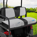 iLSKW Golf Cart Seat Covers - Breathable Fabric Universal Rear Seat Cover for Club Car, Ezgo, Yamaha