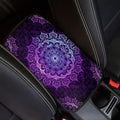Mintutlipy Purple Mandala Car Center Console Cover Car Decoration Accessories for Women Wear Proof Car Armrest Protector