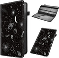 Mxfdegf Car Registration and Insurance Holder, Leather Car Glove Box Organizer, Cool Car Accessories for ID, Driver's License Cards & Essential Document, business cards, Men&Women,Moon Spaceship