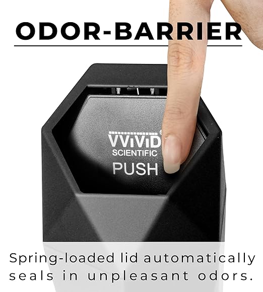 VViViD Mini Car Trash Bin, Pack of 2, Slot into Cup Holders, Center Console, Free-Standing Home, Office