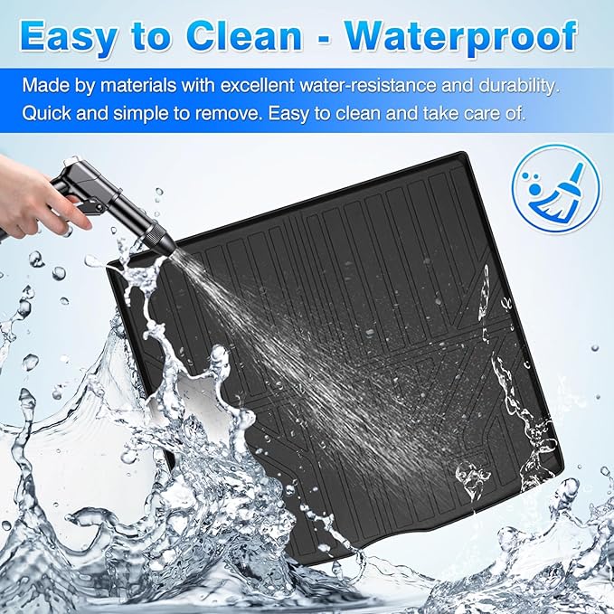 GLE350 Floor Mats - Fit for Mercedes Benz GLE 2020-2025 2026 (No for Coupe/AMG), All Weather Floor Mats & Cargo Liner for GLE350/GLE450 Accessories, Heavy Duty Waterproof