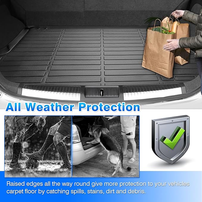 Cartist Floor Mats and Cargo Liner Fit for Nissan Murano 2017.5-2024 All Weather Floor Mat Murano Accessories Heavy Duty Carpet Protection