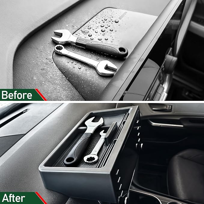 WDWLH Dashboard Storage Tray for Toyota Sienna 2025,Behind Screen Dash Organizer for Sienna Accessories,12.3 Inch Screen Center Console Organizer Storage Tray(12.3 Inch Screen only)