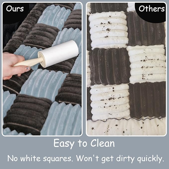 HAPYFOST Dog Bed for Car Back Seat, Non-Slip Backseat Dog Car Bed Mat, Soft Furry Travel Pet Mat, Washable Blanket Custom Fit for Backseat Extenders and Hammock Seat Covers(54"×25" Gray)