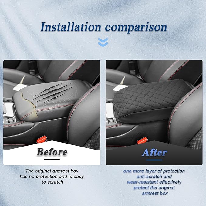 BIBIBO for 2023 2024 Honda Accord Center Console Armrest Cover,for 2023 2024 Honda Accord Arm Rest Cover, Car Arm Rest Pad Seat Box Cover,2024 Accord Interior Accessories Armrest Protector (Black-b)