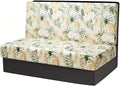 RV Dinette Cushion Covers, Stretch Table Seat Slipcovers, Replacement Washable Camper Couch Cushion Slipcovers for Bench Seats, RV Camper Car 1 Backrest Cover & 1 Bench Cover,Plant 3