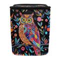 Unique Car Accessories Bohemian Style Owl Garbage Bin,Zippered Hanging Design