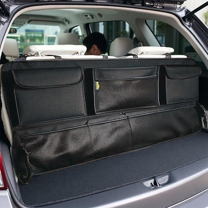 Car Trunk Organizer Storage Backseat Hanging Organizer Bag for Ford Bronco/Bronco Sport Escape Explorer Edge Expedition Ecosport 2/4 Door Sport Base Limited XL XLT SUV Accessories 2000-2025