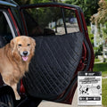 Car Door Protector for Dogs, 2 Pieces. Quilted Anti-Scratch Liner with Adjustable Clips & Suction Cup, Regular Size (28.3" x 21.7") Fits Compact & Medium Cars, Protects Car Doors from Dog Scratches