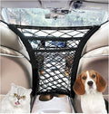 3-Layer Car Mesh Organizer, Seat Back Net Bag, Driver Storage Netting Pouch, Barrier of Backseat Pet Kids, Cargo Tissue Purse Holder（Upgrade Stretch Length）