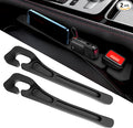 Car Seat Gap Filler 2 Pack,No Drop Seat Guard,Drop Seat Gap fillers Between Seat and Console Stop Things from Dropping (Black)