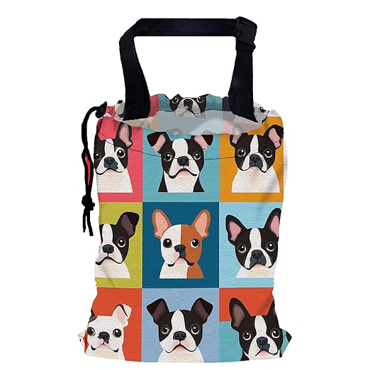 Cotpna Lovely Dogs Car Garbage Bag, 5.1L Rectangular, Foldable, Multi-Purpose, Easy to Clean