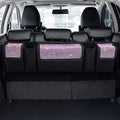 eing Car Trunk Organizer and Storage, Backseat Hanging Organizer for SUV, Truck, MPV, Waterproof, Collapsible Cargo Storage Bag with 5 Pockets, Bling Car Interior Accessories for Women,Pink