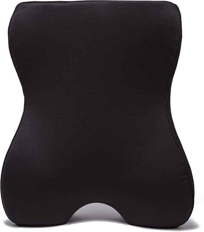 Castle Knight Soft Memory Foam Back Cushion - Tapered Support More Foam in The Lower Back and Less Foam in The Middle and Upper Back for Home, Office, Auto, and Travel (Knight Size, Nightfall)