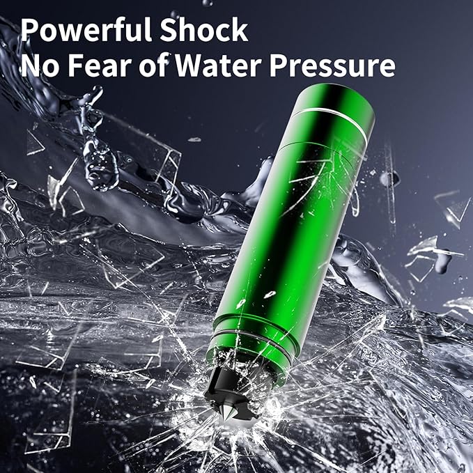 HHXS Car Window Breaker Seatbelt Cutter Tool, Safe Hammer Glass Breaker Under Water Safety Hammer Emergency Escape Glass Breaker Life Hammer for Car (Green)