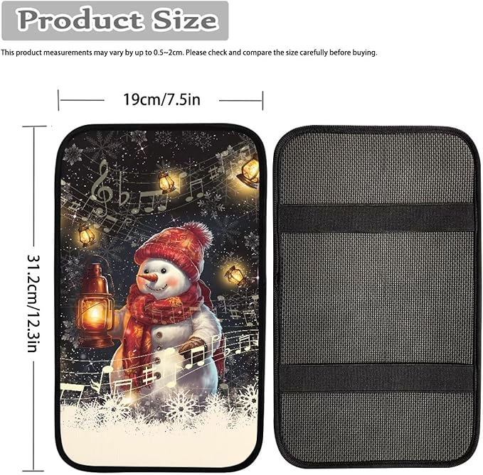Biyejit Car Center Console Armrest Cushion Cover Pad Car Interior Decor Accessories Universal Fit for Sedan, Truck, SUV