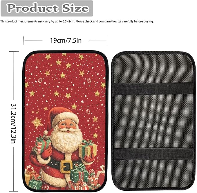 Biyejit Car Center Console Armrest Cushion Cover Pad Car Interior Decor Accessories Universal Fit for Sedan, Truck, SUV