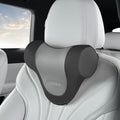 Coverado Car Headrest Pillow, Ergonomic Memory Foam Car Neck Pillow for Driving Seat with Adjustable Strap, Soft PU Leather Breathable Removable Cover Neck Support for Neck Pain Relief