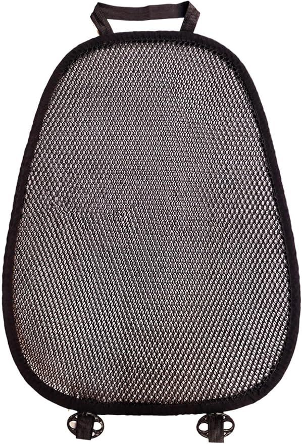 YUNZLAN Breathable 3D Air Mesh Car Seat Cushion Pad,Summer Cool Ventilated Car Back Cushion Fit for Cars, SUVs, Trucks,Pickup 25.6" x 20" (Black, 1 Pack Back Cushion)