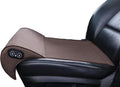 JUPENG Car Seat Leg Extender with Heat & Massage, USB Powered Multi-Level Memory Foam Under Thigh Leg Support Cushion for Driver Seat, Office Chair & Travel, Universal Comfort Pad(Brown)