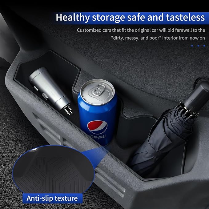 Car Door Lower Storage Box for 2024 2025 2026 Toyota 4runner & Tacoma Car Door Pocket Tray Silicone Storage Bag Interior Modification Accessories (Car Door Lower Storage Box)