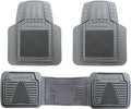 PantsSaver Universal Car Mats - All-Weather, Heavy Duty, Waterproof & Anti-Slip Rubber Floor Liners Accessories Trimmable for Honda, Toyota, Ford, Nissan, Hyundai, Jeep, & More, 3 Piece Set Gray