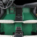 Luxury car Floor mats are for 99% of Vehicle Models,All Weather car Floor mats Provide Comprehensive Protection for Vehicles,Floor mats for car Personalized Customization! (Green Rice)