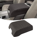 KBH Center Console Armrest Cover for 2015-2020 Ford F150, 2017-2022 F250 F350 F450 F550, 2018-2024 Expedition, Bucket Seat, PU Leather Cushion Thick Pad, Anti-Scratch, Brown (Not for Other Models)