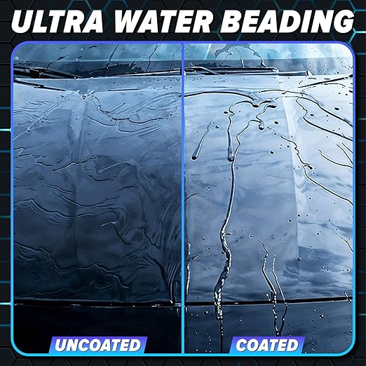 Carfidant Ceramic Silk - Ceramic Coating Spray - High Gloss, Hydrophobic Protection & Chemical Resistance for Cars, RVs & Boats - Long-Lasting Shine & Durability for Exterior Detailing - 16.9 fl. Oz.