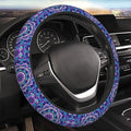 Purple Mandala Steering Wheel Cover for Women Girls, Universal 15 Inch Anti Slip Steering Wheel Protector Car Accessories Interior for Auto Truck SUV