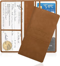 Car Registration and Insurance Holder,PU Leather Car Glove Box Organizer Car Document Holder for ID,Driver's License,Universal Car Organizer Car Accessories for Women/Men(Brown)
