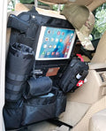 Upgrade Tactical MOLLE Car Back Seat Organizer With 14 Multi-Pockets and 4 Detachable Pouches: Trucker hat, Trauma Medical & Water Bottle Pouch, EDC Pouch, Vehicle Protector Organizer