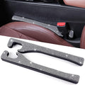 Briwill Bling Car Seat Gap Filler, 2 Pack Universal Fit for Car SUV Truck Handmade Crystal Rhinestone Diamond Car Gap Filler Bling Car Accessories for Women(Silver)