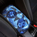 Dreaweet Blue Sea Turtle Armrest Cover for Car Center Console,Turtle Car Accessories for Women Men Soft Car Armrest Cover Pad Universal Center Console Replacement for Car Truck SUV Sedan