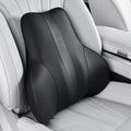 Coverado Lumbar Support Pillow for Car, Ergonomic Memory Foam Back Pillow for Office Chair, Back Cushion for Back Pain Relief, PU Leather Car Lumbar Support for Driving Seat