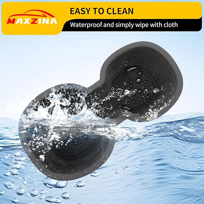 Maxzina Cup Holder Compatible with 2023-2025 Honda Pilot Rear 3rd Row Black Silicone Center Console Insert Cup Holder Bottle Holder Interior 2PCS Decoration for 2024 Pilot Accessories