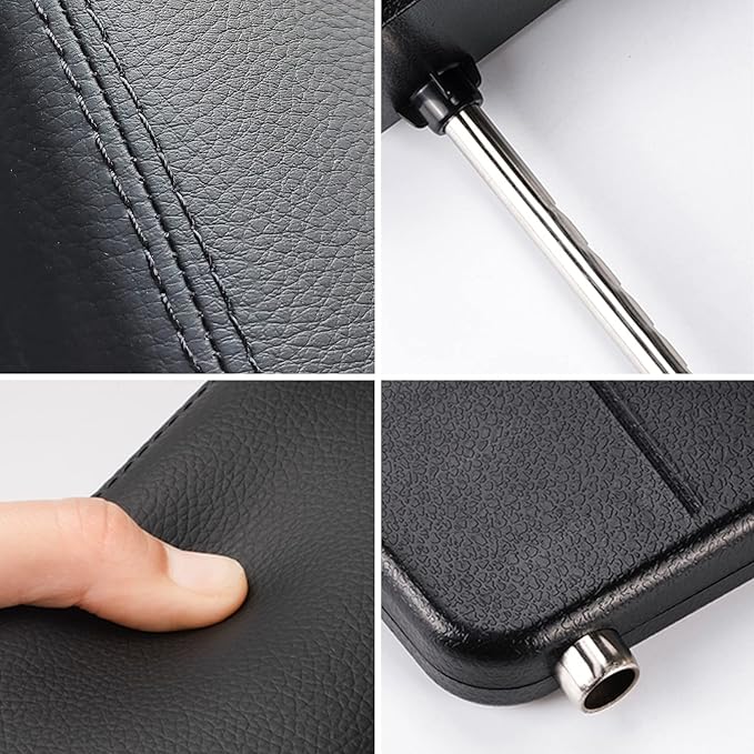 Dimeani Car Armrest Storage Box, Car Seat Gap Filler Organizer, Car Organizers and Storage, Arm Rest for Car, Forearm Wrist Support Adjustable Armrest for Most Car Models (Black)