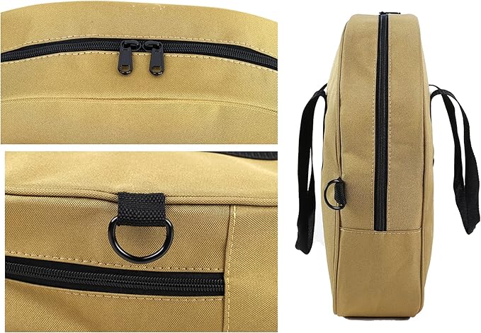 YELAIYEHAO Cable Bag - Jumper Cable Bag - Storage & Organizer for Cables, Cords, and Hoses (yellow, 15.7 X 15.3X 4.3INCH)