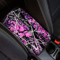 Suobstales Pink Camo Print Car Center Console Armrest Cover Fashion Armrest Cushion Cover Pad Auto Car Interior Decorative Accessories Universal Fit Sedan Truck SUV