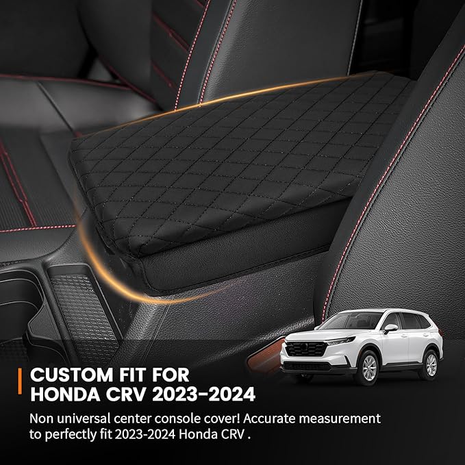 Custom Fit for Center Console Cover Honda CRV 2023 2024 2025 2026 Armrest Cover Center Console Pad Interior Accessories Car Armrest Seat Box Cover Protector